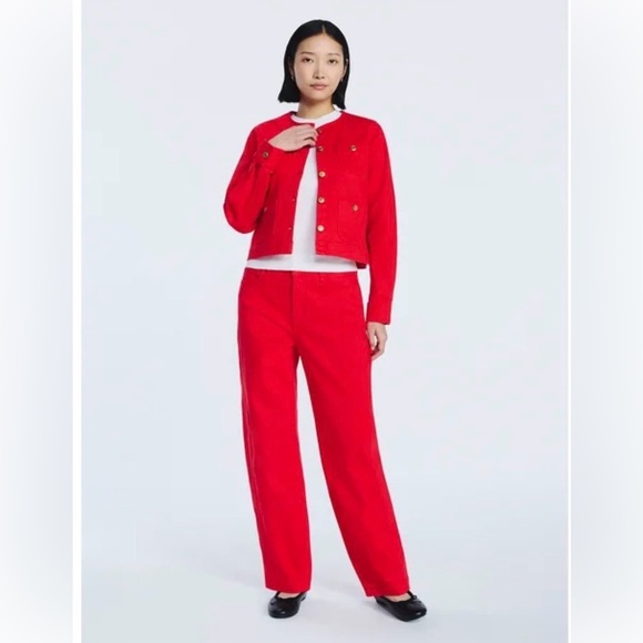 NWT Red Carpenter Ankle Crop Jeans - Classic Straight - Picture 2 of 6